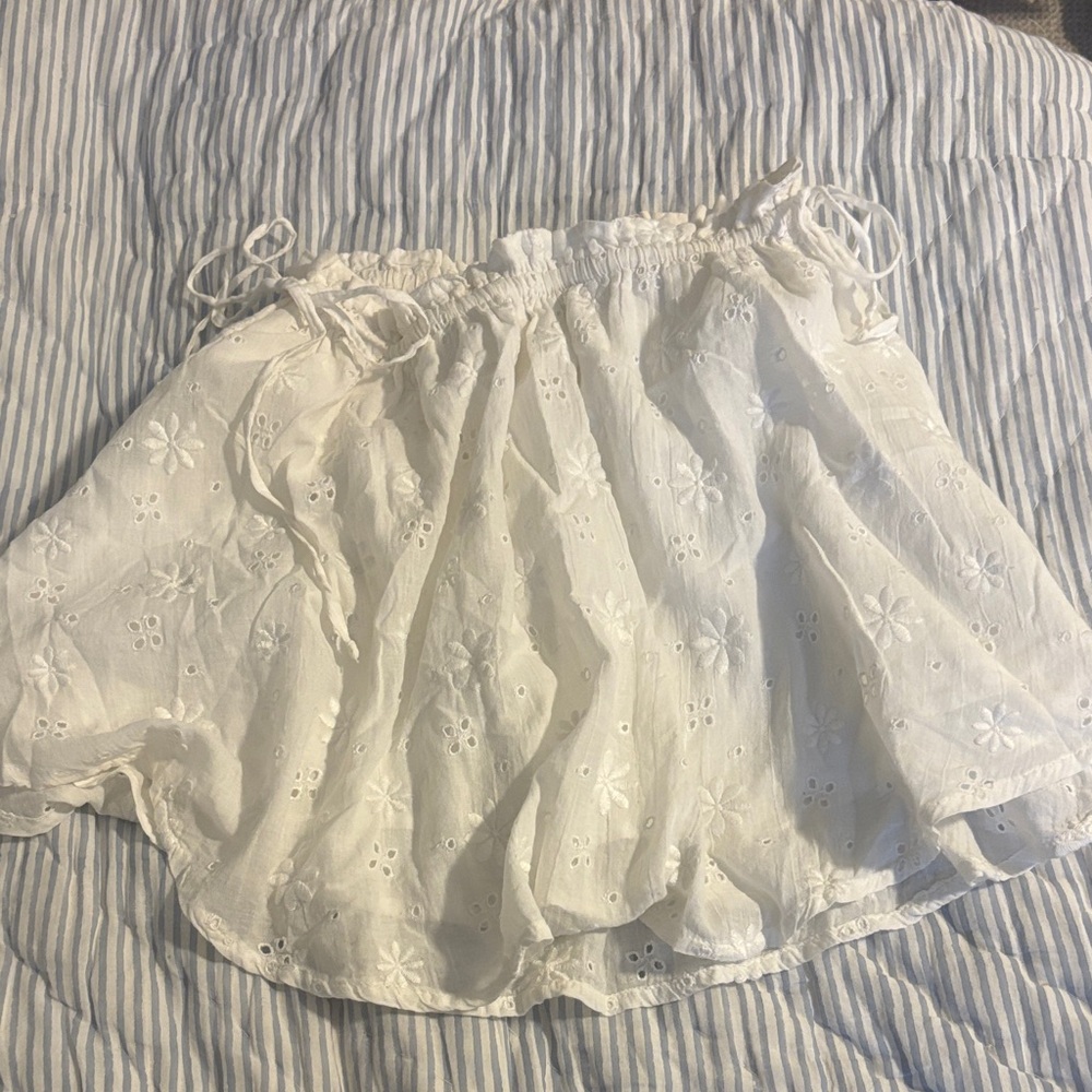 Aerie White Eyelet Women's Skirt Size XS